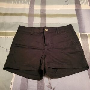 Black Low Rise Shorts